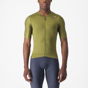 Tricou cu maneca scurta Castelli Espresso, Kaki, S