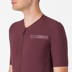 Tricou cu maneca scurta Castelli Premio EVO, pentru barbati, visiniu inchis, L - Img 6