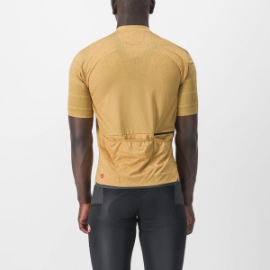 Tricou cu maneca scurta Castelli Unlimited Terra Galben L - Img 2