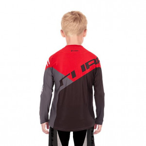 TRICOU CUBE JUNIOR JERSEY L/S BLACK RED L - Img 3