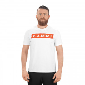 TRICOU CUBE T-SHIRT LOGO ALB ROSU XL