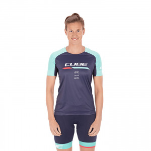 TRICOU CUBE TEAMLINE WS ROUND NECK JERSEY S/S BLUE MINT XS
