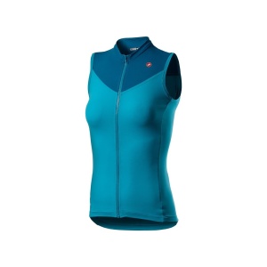 Tricou fara maneci Castelli Solaris Sky Blue/Marine Blue S - Img 2