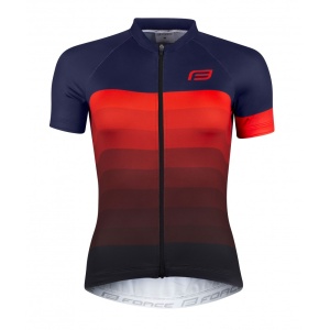Tricou Force F Ascent Lady albastru/rosu XS