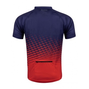 Tricou maneca scurta Force MTB Angle albastru/rosu L - Img 5