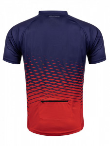 Tricou maneca scurta Force MTB Angle albastru/rosu S - Img 2