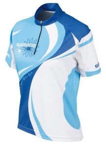 TRICOU MANECA SCURTA SHIMANO FEMEI MTB OLYMPIAN BLUE/BONNIE BLUE/WHITE