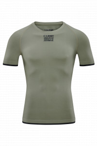 TRICOU UNDER CUBE BASELAYER RACE BE COOL S/S OLIVE M/L