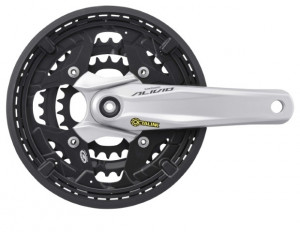 ANGRENAJ PEDALIER SHIMANO ALIVIO FC-M431-S 44X32X22T BRAT 175MM PT. 9 VIT. PE SPATE OCTALINK COMPATIBIL CHAINCASE CG CU SURUBURI DE FIXARE ALIVIO LOGO ARGINTIU AMBALAT IND.