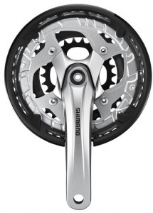 ANGRENAJ PEDALIER SHIMANO ALIVIO FC-T4010 48X36X26T BRAT 175MM PT. 9 VIT. PE SPATE OCTALINK CU CG COMPATIBIL CHAINCASE SHIMANO LOGO ARGINTIU AMBALAT IND.