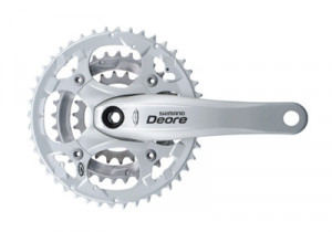 ANGRENAJ PEDALIER SHIMANO DEORE FC-M530-S 44X32X22T BRAT 170MM PT. 9 VIT. PE SPATE OCTALINK & HOLLOWTECH INCOMPATIBIL CHAINCASE FARA CG ARGINTIU AMBALAT IND.