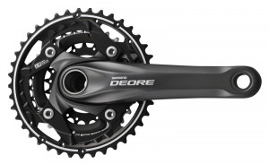 ANGRENAJ PEDALIER SHIMANO DEORE FC-M612-L 40X30X22T BRAT 175MM PT. 10 VIT. PE SPATE 2-PCS FC FARA CG INCOMPATIBIL CHAINCASE INCL. BUTUC PEDALIER NEGRU AMBALAT IND.