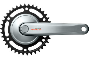 ANGRENAJ PEDALIER SHIMANO NEXUS FC-C6000 38T BRAT 170MM COMPATIBIL CHAINCASE ARGINTIU VRAC