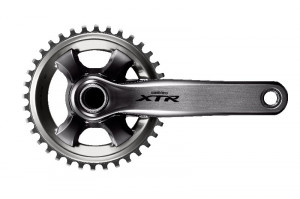 ANGRENAJ PEDALIER SHIMANO XTR FC-M9000-1 36T (SM-CRM91) BRAT 175MM PT. 11 VIT. PE SPATE HOLLOWTECH 2 INCL. BUTUC PEDALIER SM-BB93 FARA TL-FC24 PT. CHAINLINE 50.4MM VRAC
