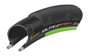 Anvelopa Continental UltraSport2 25-622 (700-25C) negru/verde