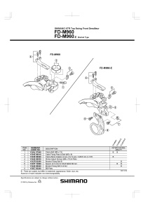 BB PLATE SHIMANO FD-M960-E