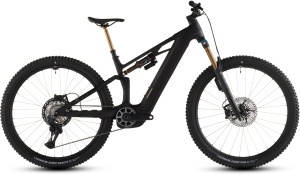 BICICLETA ELECTRICA CUBE STEREO HYBRID ONE44 HPC AT 800 CARBON GOLD 2026 cadru M (18") - roti 29