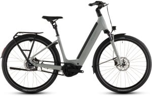 BICICLETA ELECTRICA CUBE SUPREME HYBRID DELUXE ONE 600 EASY ENTRY ASHGREEN CHROME 2026 54 cm