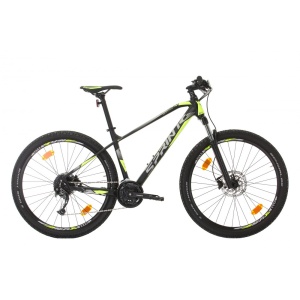 Bicicleta Sprint Apolon 29 Negru Mat/Verde Neon 440 mm