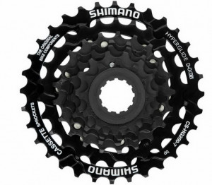BLOC DE PINIOANE PE CASETA SHIMANO CS-HG200-7 7 VIT. 12-14-16-18-21-26-32 AMBALAT IND.