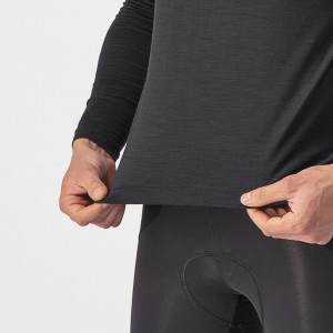 Bluza de corp cu maneca lunga Castelli Bandito Wool LS, Negru, M - Img 2