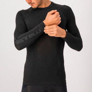 Bluza de corp cu maneca lunga Castelli Seamless Base Layer LS, Negru, S/M - Img 3