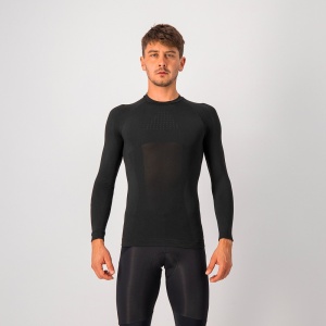 Bluza de corp cu maneca lunga Castelli Seamless Base Layer LS, Negru, XXL - Img 2