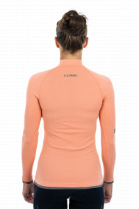BLUZA DE CORP CUBE WS BASELAYER RACE BE WARM L/S CORAL XS/S - Img 3