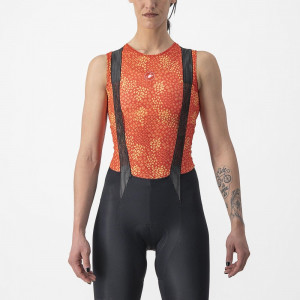 Bluza de corp fara maneci Castelli Pro Mesh 4 W SL, de dama, Portocaliu, S - Img 4