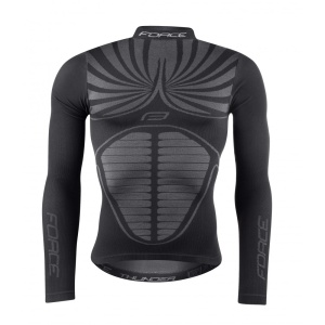 Bluza functionala Force Thunder cu maneci lungi neagra XS-S