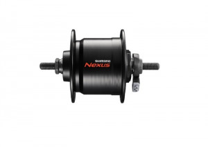 BUTUC CU DINAM SHIMANO NEXUS DH-C3000-3N-NT 6V/3.0W 32H 100X140MM E2 TERMINAL INCL. SM-DH10 NEGRU AMBALAT IND.