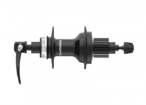 BUTUC FATA SHIMANO FH-MT401 CENTER LOCK FARA PIULITA DE STARNGERE 12 VIT. 32H OLD: 135MM QR: 173MM NEGRU AMBALAT IND.
