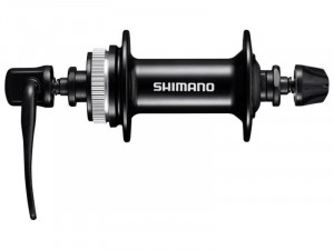 BUTUC FATA SHIMANO HB-MT200 36H OLD 100MM QR 133MM PT. ROTOR CENTER LOCK FARA PROTECTIE PT. MONTURA DISCULUI FARA LOCK RING NEGRU AMBALAT IND.