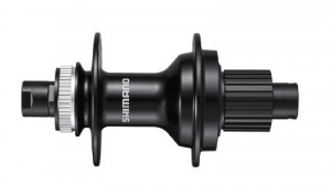 BUTUC SPATE SHIMANO FH-MT510 32H 12 VIT. OLD 142MM AX E-THRU AX 12MM (FARA AX) PT. ROTOR CENTER LOCK FARA PIULITA DE STRANGERE FARA PROTECTIE PT. MONTURA DISCULUI NEGRU AMBALAT IND.