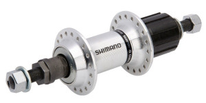 BUTUC SPATE SHIMANO FH-RM30 7 VIT. 36H OLD 135MM AX 185MM NUT-TYPE FARA GARNITURA ARGINTIU VRAC
