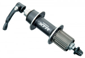 BUTUC SPATE SHIMANO XTR FH-M970 PT. V-BRAKE 9 VIT. 36H OLD 135MM QR 168MM AMBALAT IND.