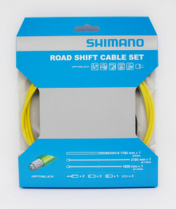 CABLU DE SCHIMBATOR SHIMANO ROAD OPTISLIK SET GALBENA - Img 2