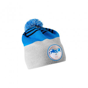 CACIULA CUBE BOBBLE HAT Albastru Alb One size