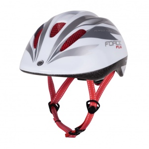 Casca copii Force Fun Stripes alb/gri M (52-56 cm)