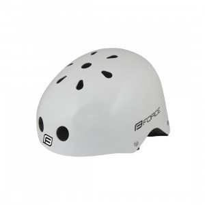 Casca Force BMX alb lucios L-XL