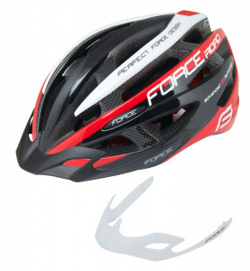 Casca Force Road Negru/rosu/Alb S-M (54-58 cm) - Img 2