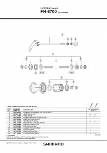 CASETA SHIMANO FH-6700