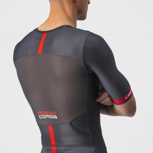 Costum de triatlon cu maneca scurta Castelli Free Sanremo SS, Negru, XS - Img 7