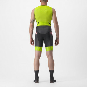 Costum de triatlon fara maneci Castelli Free Sanremo SL, Galben Fluo/Negru, L - Img 2