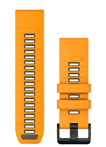 Curea Garmin quickfit 26 - Spark Orange/Graphite Silicone