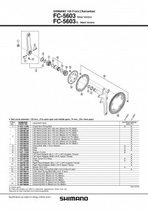 DISTANTIERE SHIMANO FC-5603 3MM - Img 2