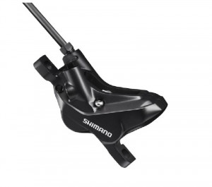 ETRIER FRANA PE DISC SHIMANO DEORE BR-MT420 HIDRAULICA FATA SAU SPATE FARA ADAPTOR PLACUTE METAL D02S NEGRU AMBALAT IND.