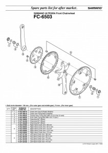 FOAIE SHIMANO FC-6503 30T AGRINTIU