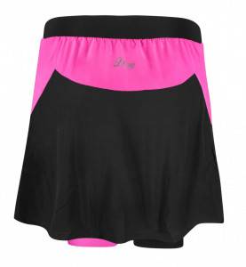 Fusta cu pantaloni scurti cu bazon Force Daisy negru/roz XS - Img 3