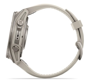 Garmin Fenix 9 - 43mm Titan cu curea din silicon French Gray - Img 12